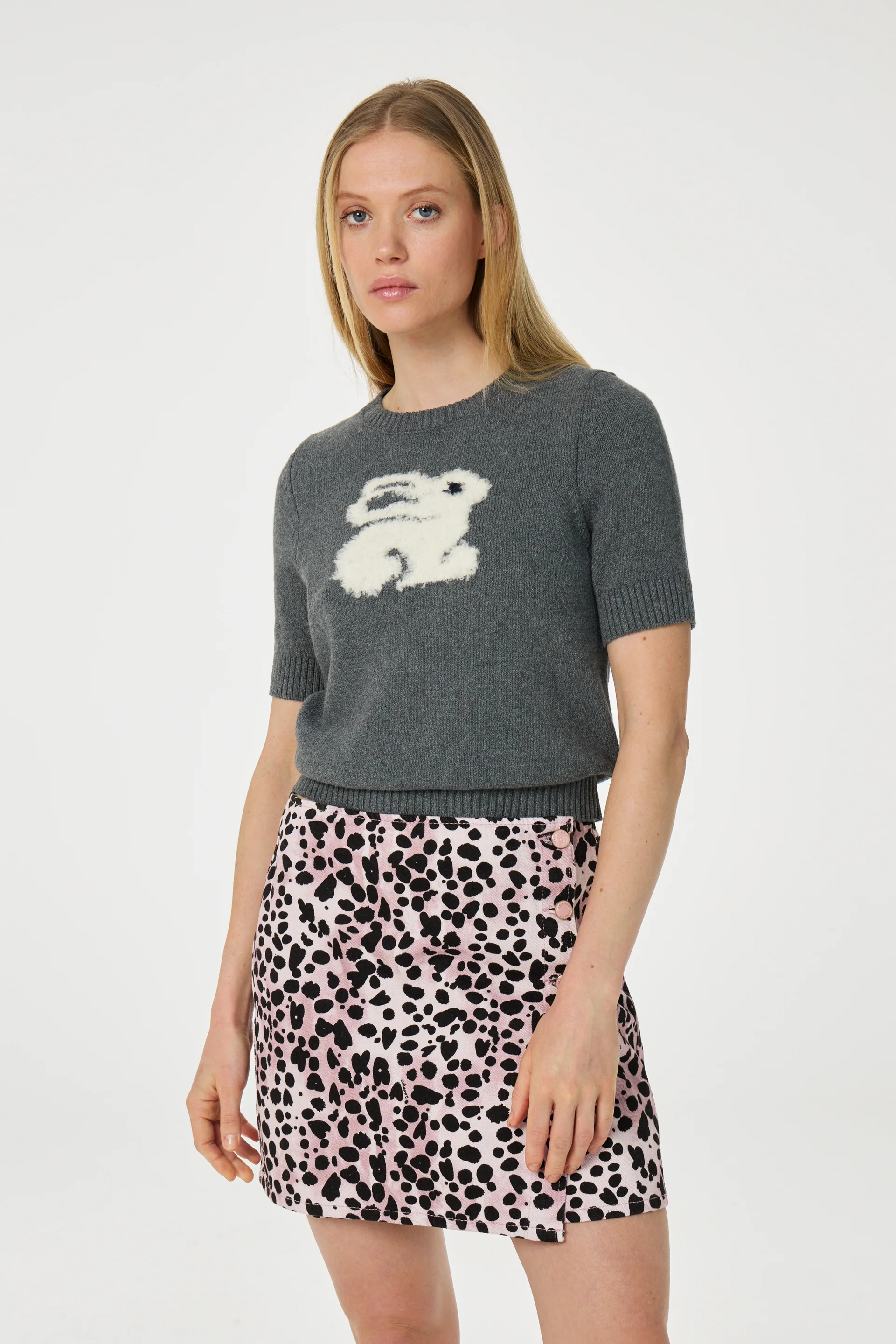 Alice Pullover | Grey Melange - Image 3