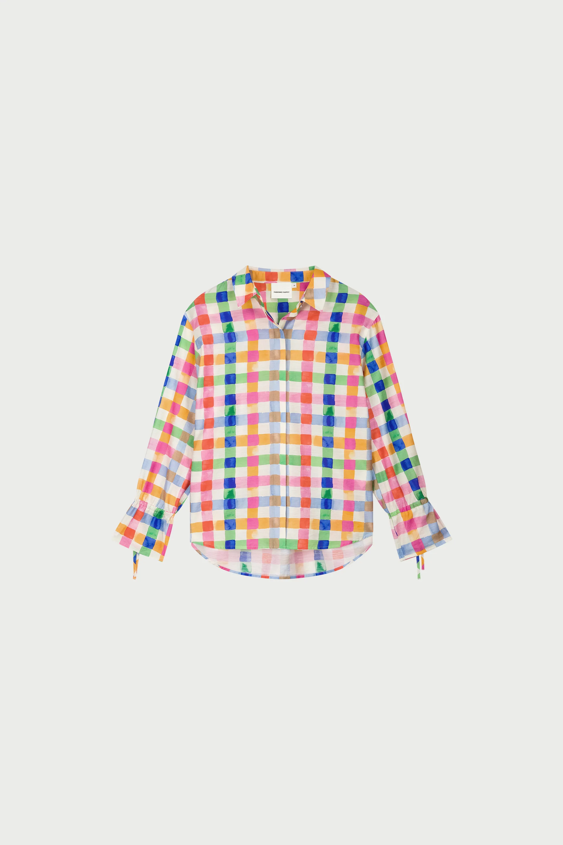 Alicia Blouse | Cosy White/Solar Orange - Image 4