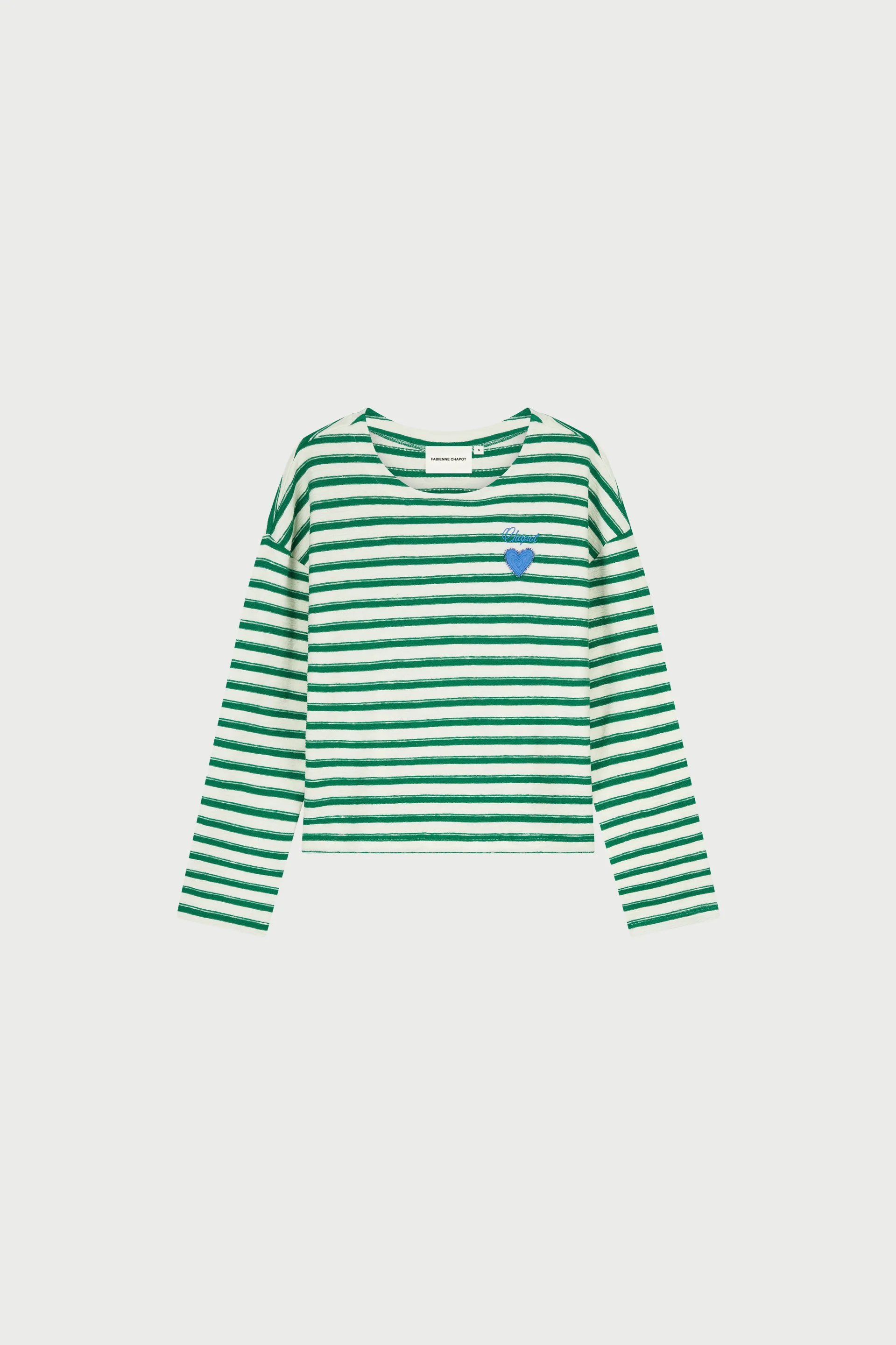 Celina Top | Cosy White/Green - Image 4