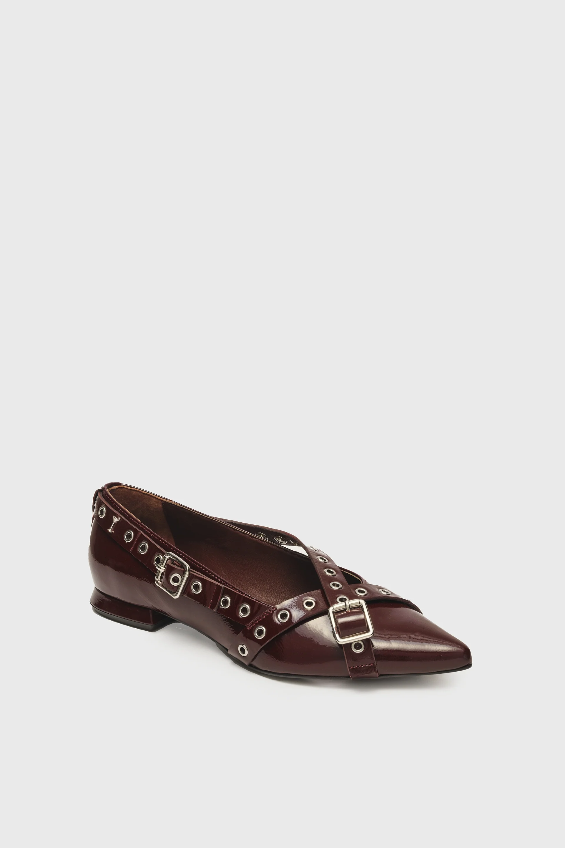 Clara Ballerina | Deep Burgundy - Image 3
