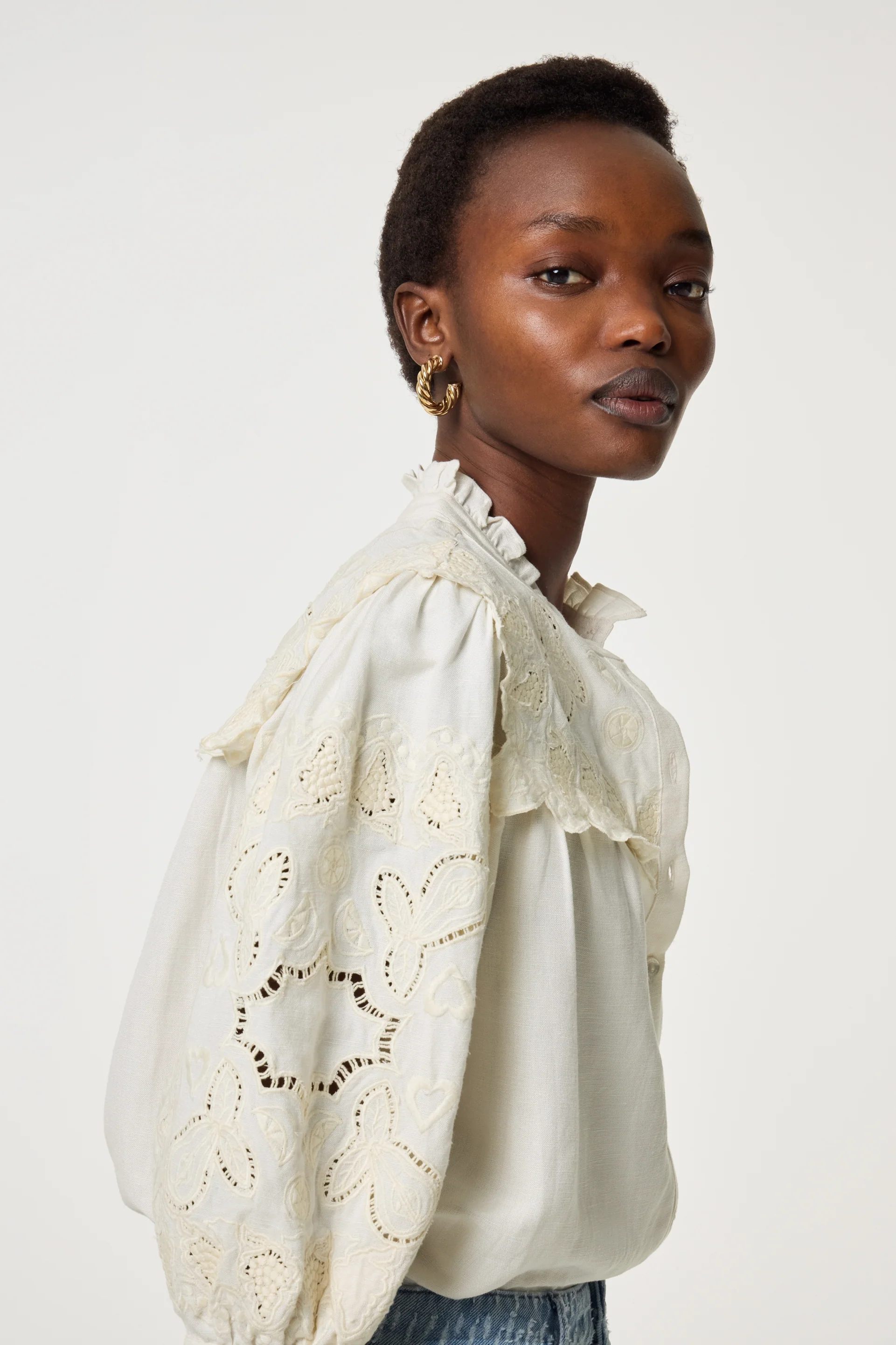 Dea Blouse | Cosy White - Image 3