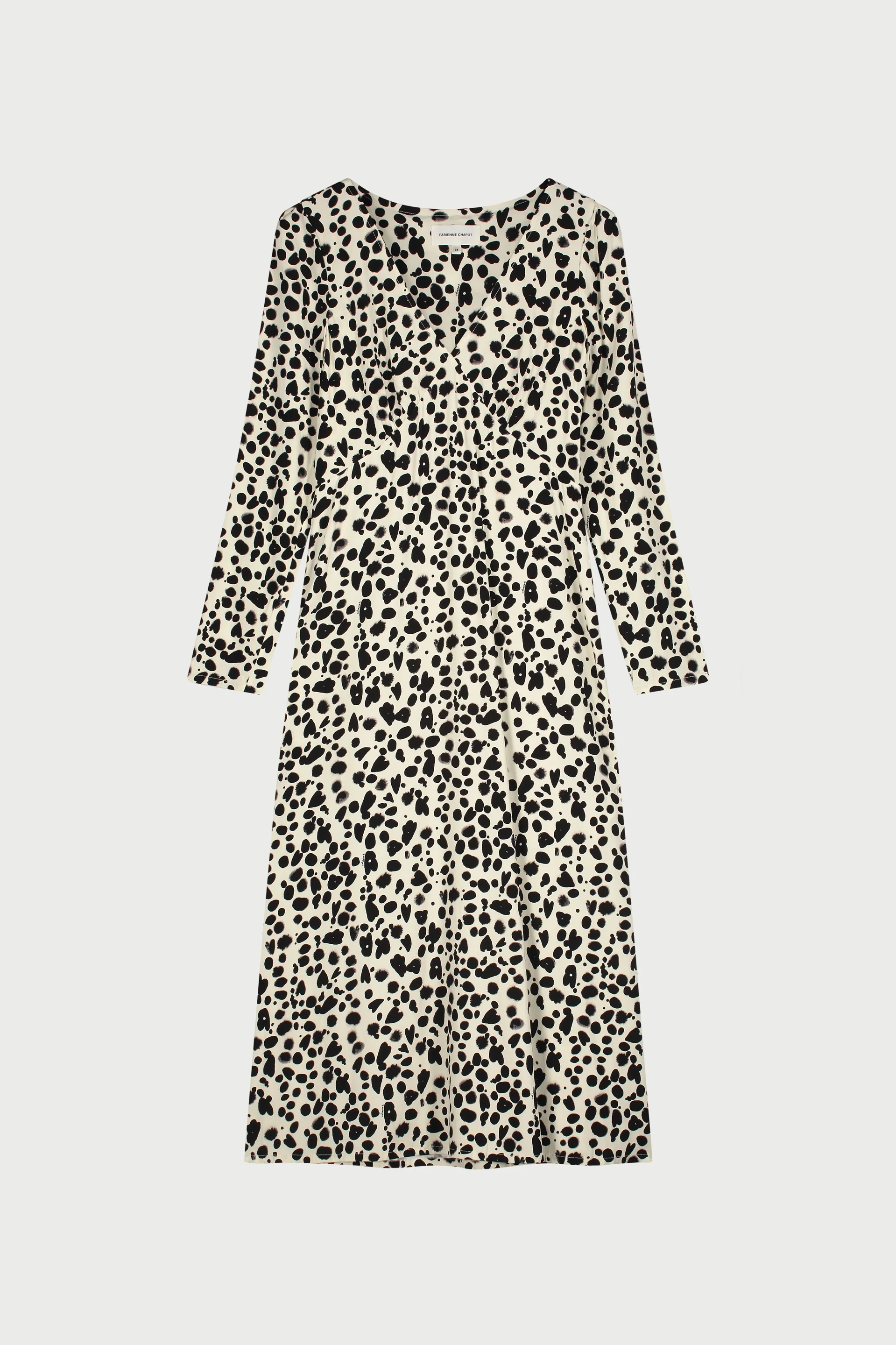 Doris Dress | Cosy White/Black - Image 4