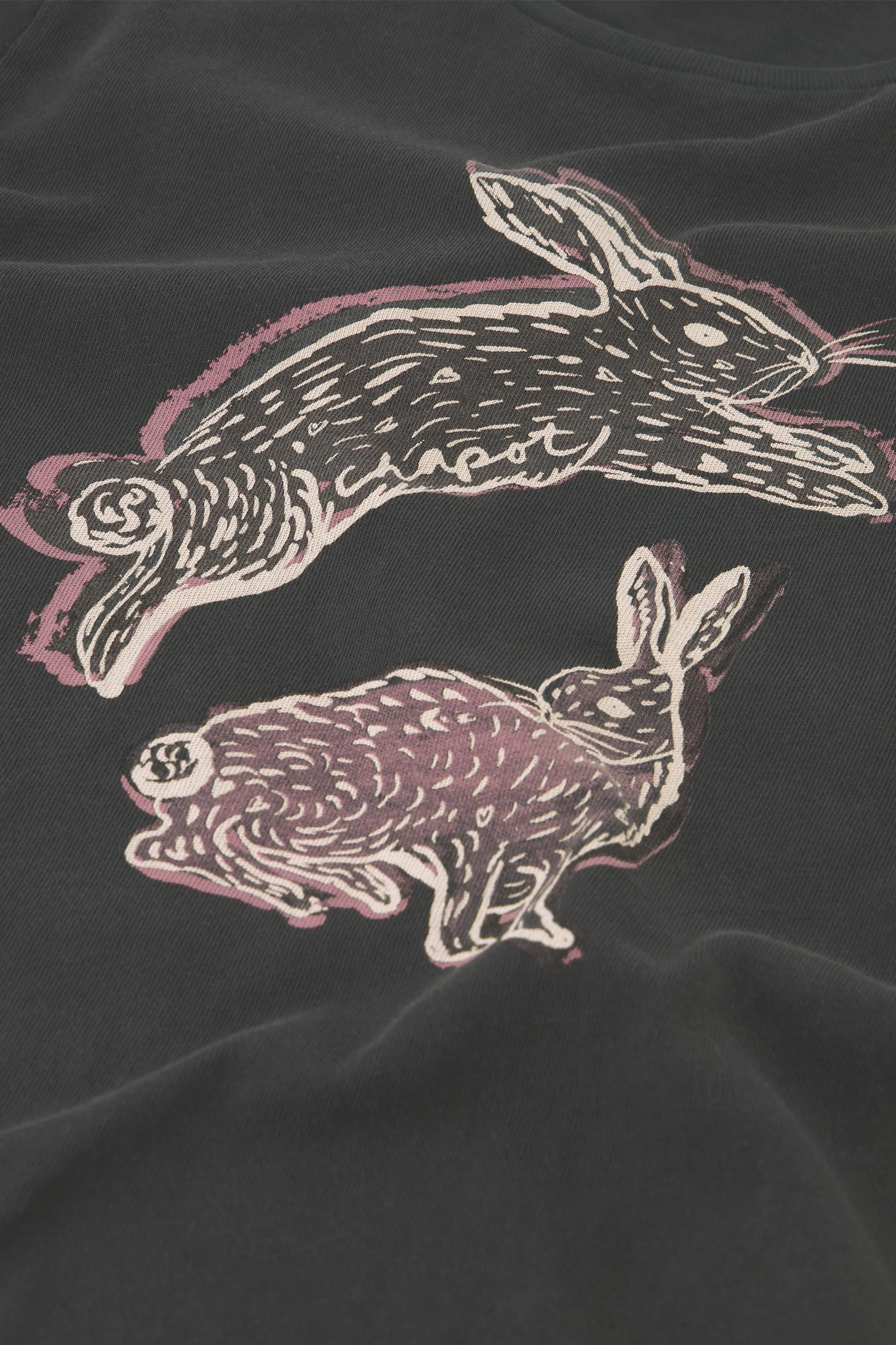 Fay Rabbit T-Shirt | Dark Antracite - Image 6