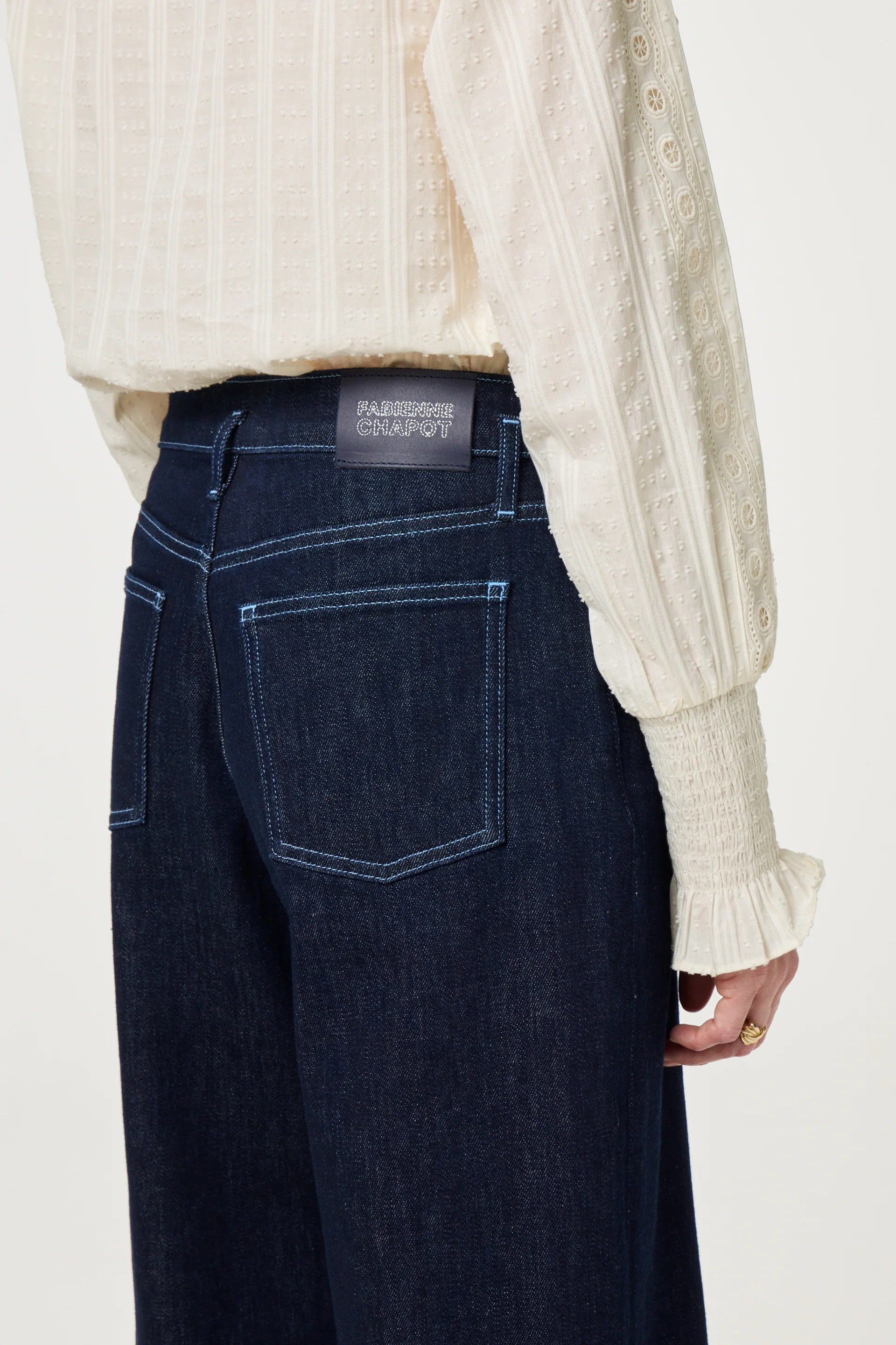 Lucy Wide Leg Jeans | Rinsed - Image 3