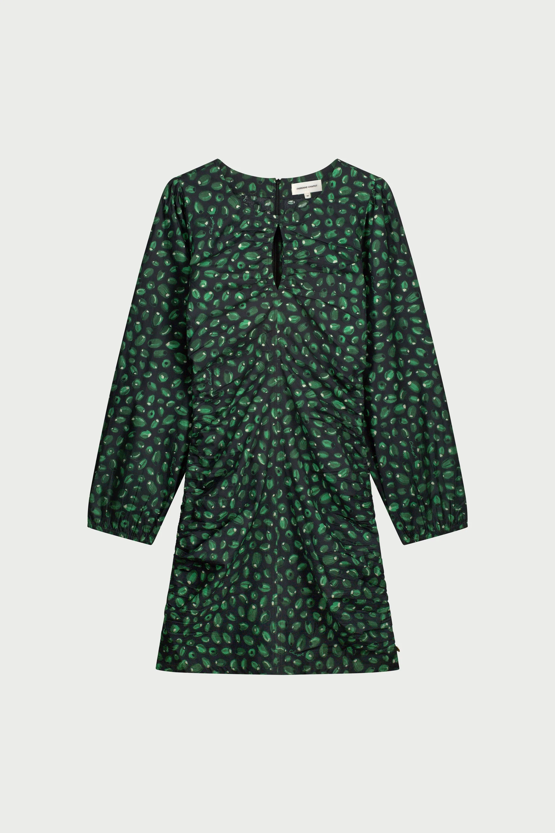 Maartje Dress | Creme Brulee/Green G - Image 4