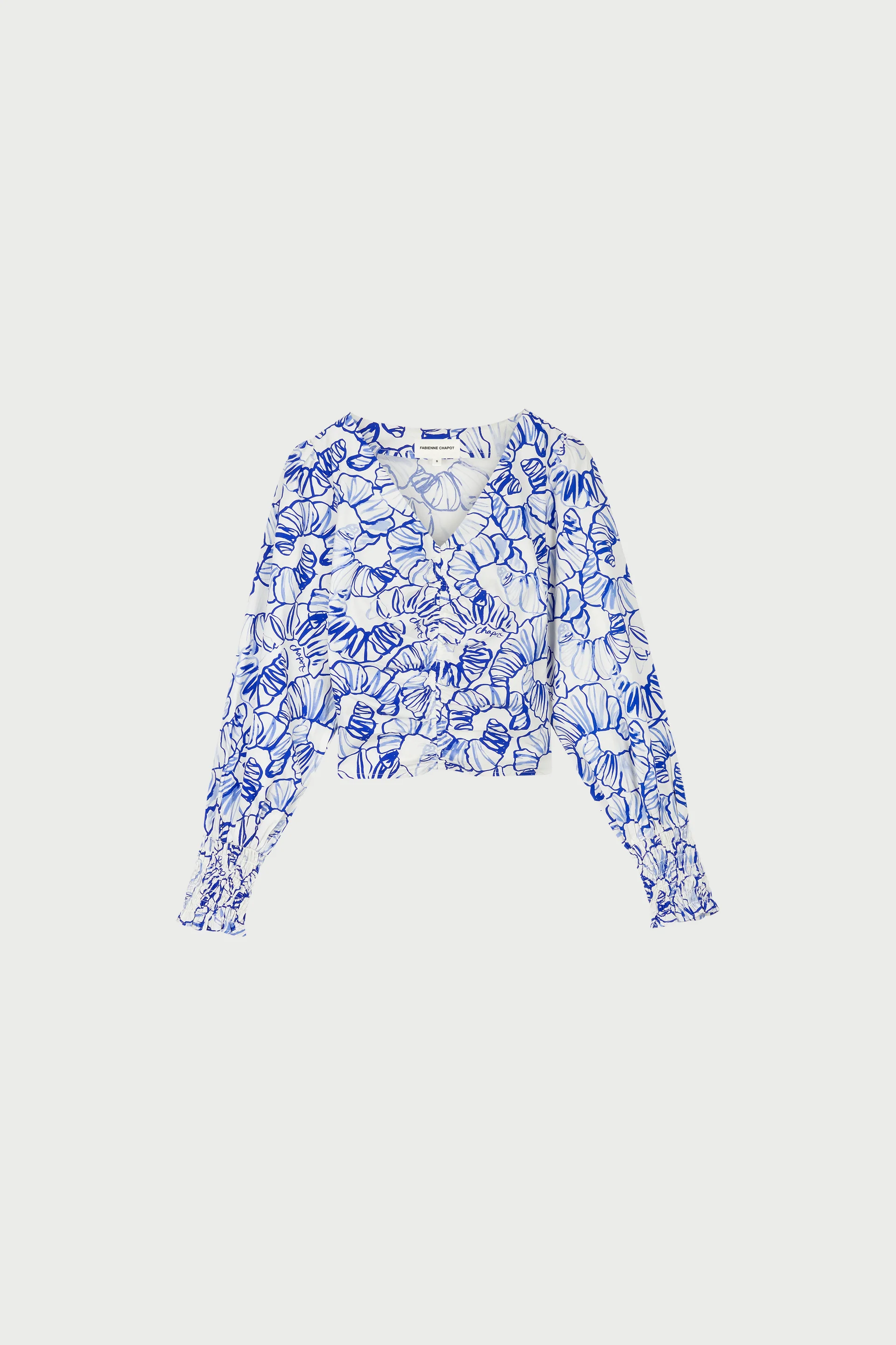 Madeleine Top | Cosy White/Cobalt - Image 4