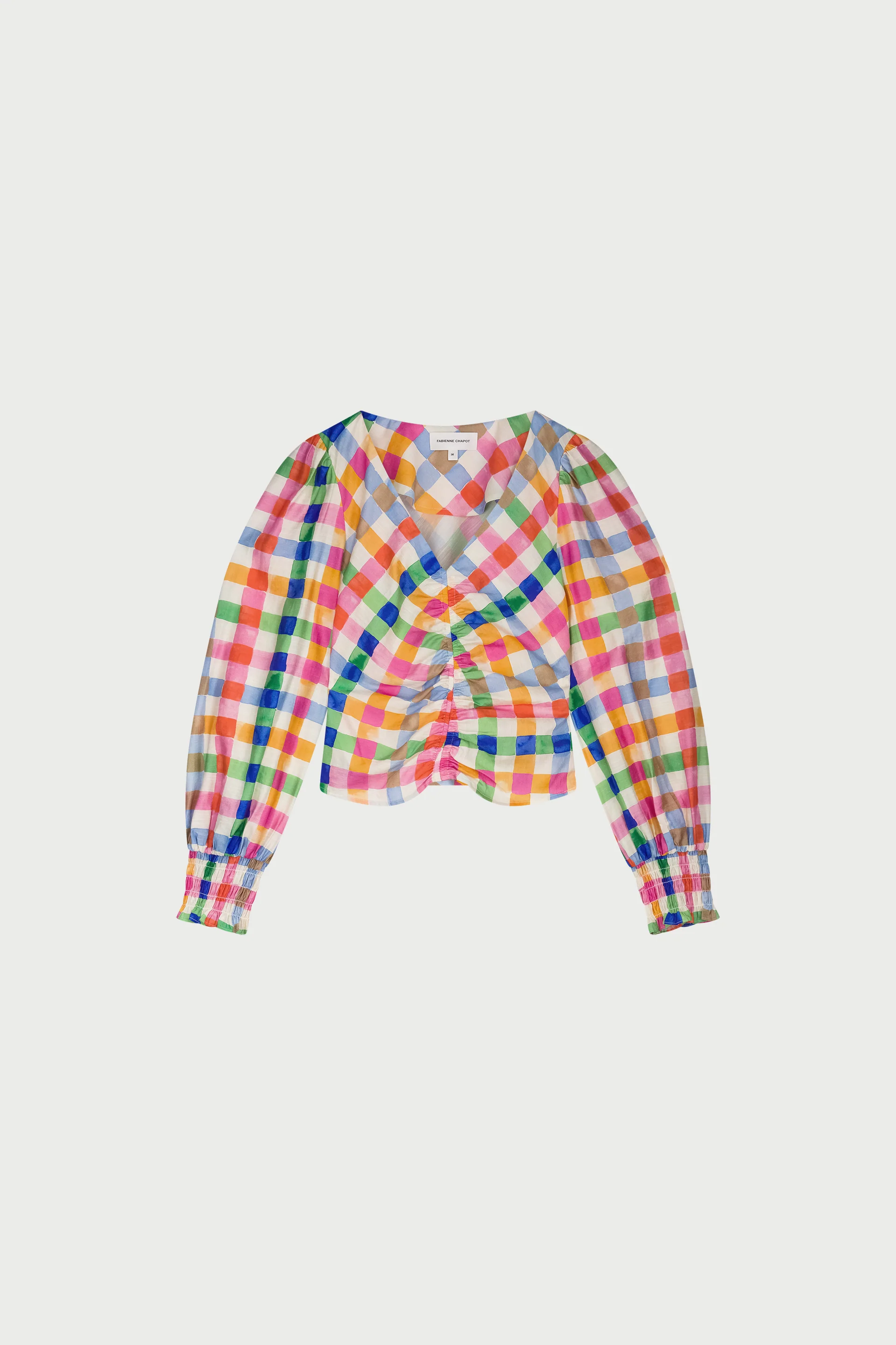 Madeleine Top | Cosy White/Solar Orange - Image 5