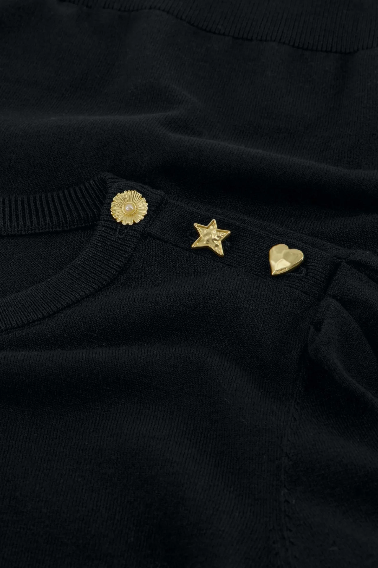 Molly Short Sleeve Pullover | Black - Image 2