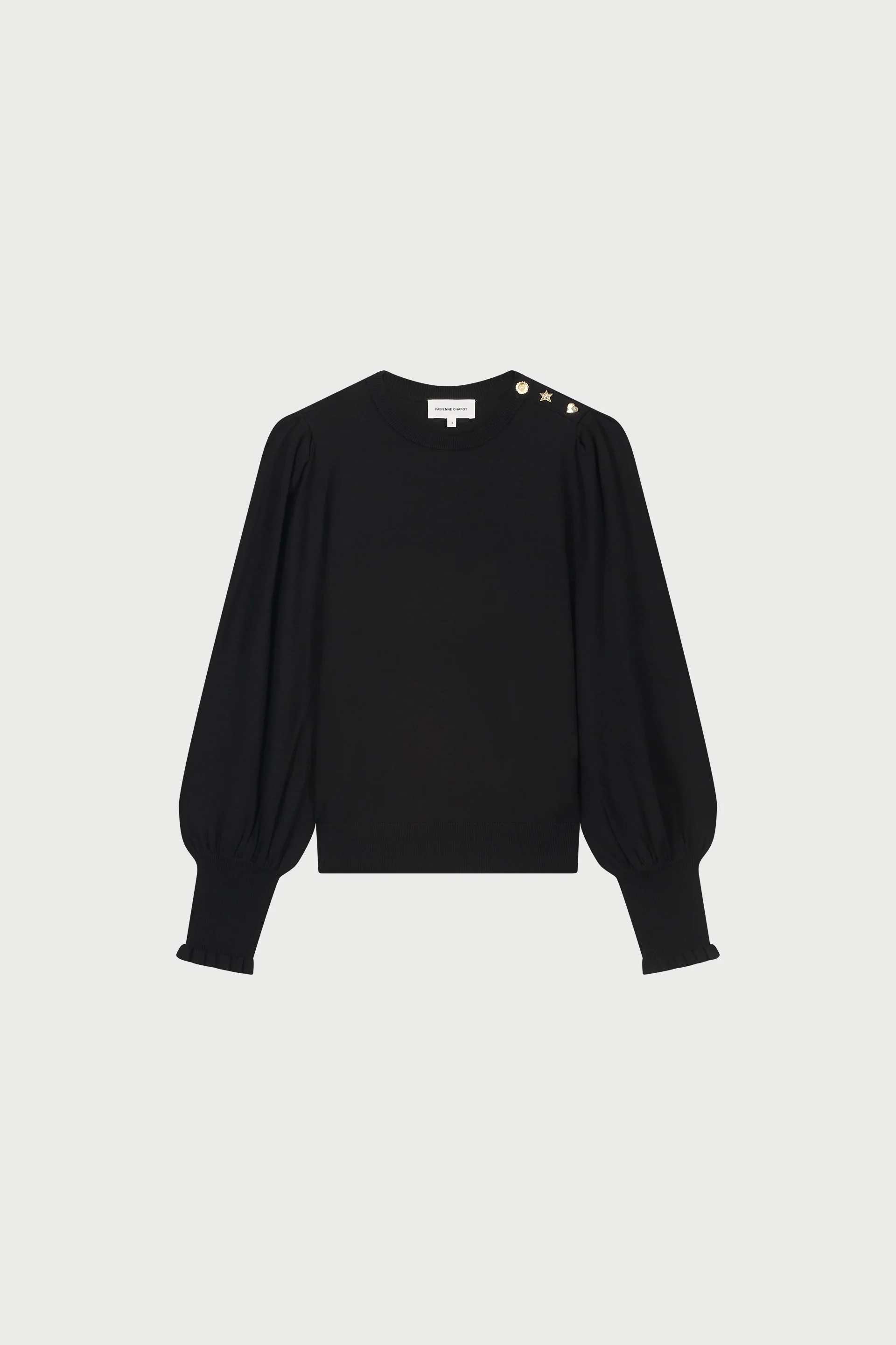 Molly Balloon Pullover | Black - Image 4