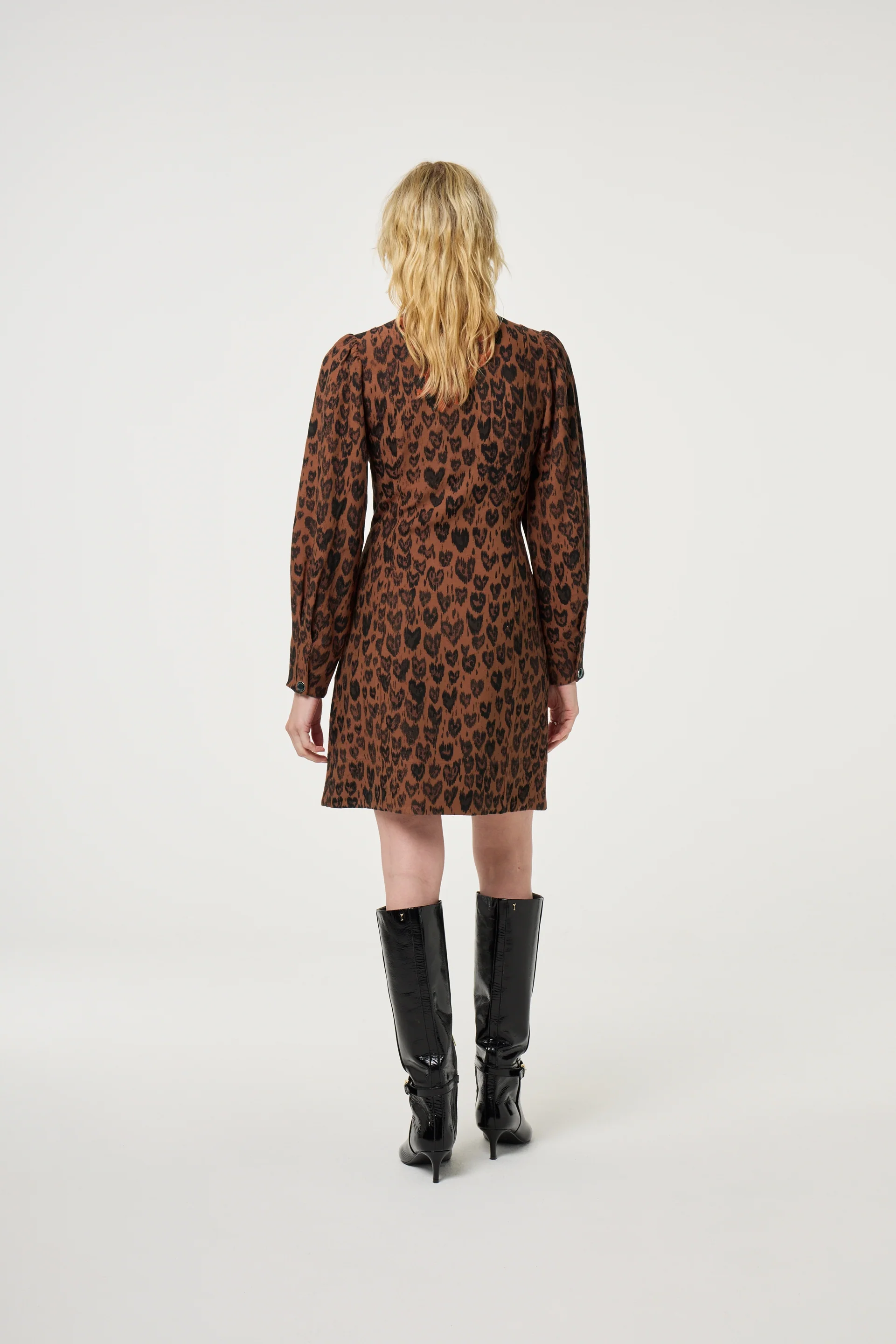 Reese Dress | Burnt Sugar/Black - Image 3