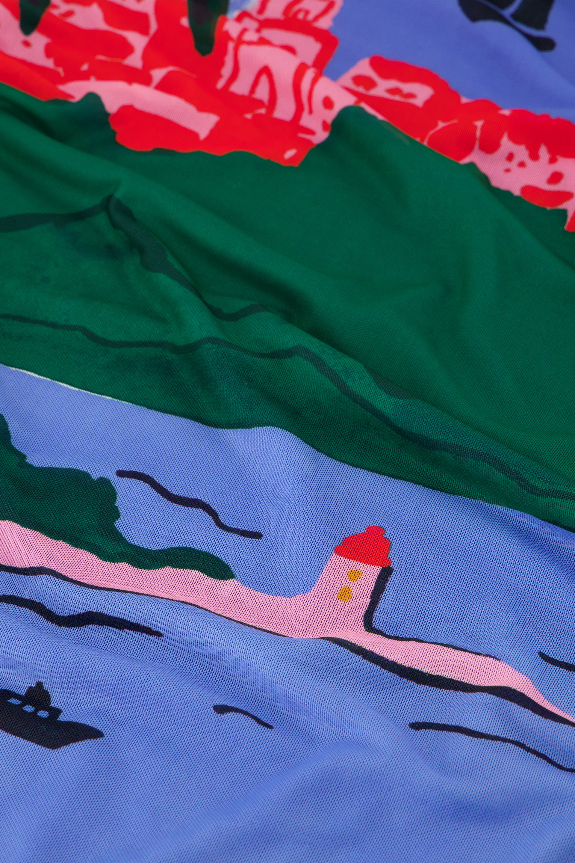 Samara Dress | Marina Blue/Evergreen - Image 5