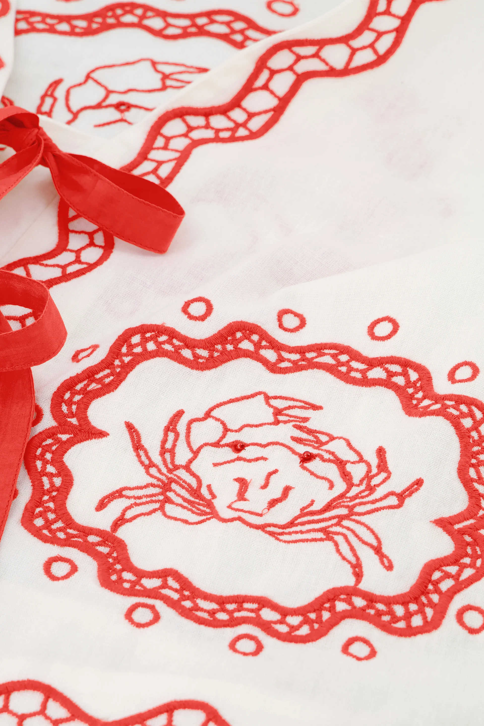 Serviette Blouse | Cosy White/Tangerine Tango - Image 5